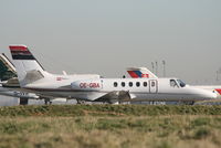 OE-GBA @ EBBR - parked on General Aviation apron