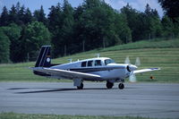 SE-LUA @ ESKB - Mooney M20F at Barkarby airfield, Stockholm, Sweden