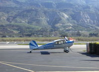 N89959 @ SZP - 1946 Cessna 140, Continental O-200 100 Hp upgrade, refueling - by Doug Robertson
