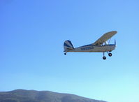 N89959 @ SZP - 1946 Cessna 140, Continental O-200 100 Hp upgrade, takeoff climb Rwy 22 - by Doug Robertson