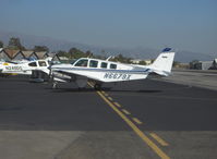 N6679X @ SZP - 1982 Beech A36 BONANZA, Continental IO-520 285 Hp, taxi - by Doug Robertson