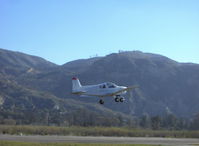 N6124L @ SZP - 1970 American AA-1 YANKEE CLIPPER, Lycoming O-235 108 Hp, takeoff climb Rwy 22 - by Doug Robertson
