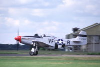 G-SIRR @ EGBP - David Gilmour's Mustang at Kemble airfield, UK - by Henk van Capelle