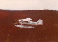 C-FRDP @ CYBC - Take off short lake North Baie-Comeau 1976 - by André Parent