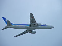 JA8273 @ ROAH - Boeing 767-381/ANA/Departing Naha - by Ian Woodcock