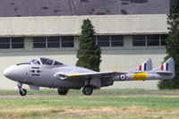 G-VMPR @ EGBP - Vampire T11 at Kemble airfield, UK