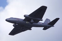 G-BVWC @ EGBP - Canberra B2 WK163 on finals at Kemble airfield, UK - by Henk van Capelle