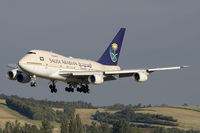 HZ-AIJ @ LOWW - Special visitor. - by Stefan Rockenbauer
