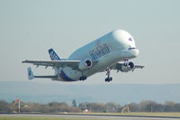 F-GSTD @ EGCC - Airbus Super Transporter - Taking off - by David Burrell
