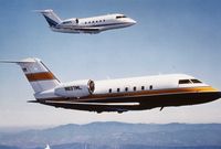N837ML - Photo provided by Canadair for my (Glenn Chatfield) recognition course.  Challenger 600 - by Canadair