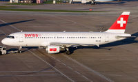 HB-IJK @ EGCC - Swiss A320 at Manchester in Feb 2008 - by Terry Fletcher