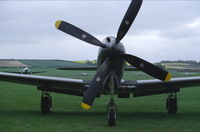 G-BTWR @ EGSU - Bell Kingcobra parked at Duxford, UK