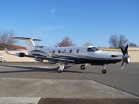 N411MV @ EDU - Pilatus at University Airport, Davis, CA - by Reed Maxson