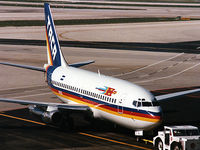 N861L @ MIA - Operated by TACA - seen here on pushback - by John Meneely