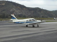 N777VP @ SZP - 1974 Piper PA-28-151 WARRIOR, Lycoming O-320-E3D 150 Hp, taxi to Rwy 04 - by Doug Robertson