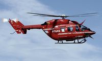 C-GBNH @ CYYC - Stars Air Ambulance Helicopter arriving at the Shell Aero Centre - by CdnAvSpotter