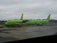 Z3-AAM @ EGHL - Two of six Lime Green 737s in storage at Lasham, England - by John J. Boling