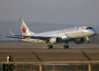 C-FNAQ @ CYYC - Air Canada Embraer 190 in a nice sunset landing on Rwy 10