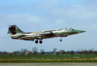 FX44 @ EHLW - During spring 1981 a couple of 1 Wing Starfighters visited Leeuwarden for an armament practise camp over the North Sea. Picture taken with my good old Praktica. - by Joop de Groot