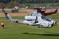 165053 - US Marine Corps AH-1W Super Cobra arriving at Hansen Dam Park.  The sound of this machine was amazing. - by Dean Heald