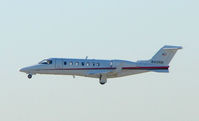 N40NB @ PBI - Learjet 45 climbs out of West Palm Beach - by Terry Fletcher