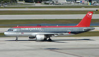 N375NC @ FLL - This A320 has been operated by Northwest since its delivery in 2002 - by Terry Fletcher