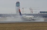 N1051P @ LOWW - Delta Boeing 767 touch down RWY 34 - by Delta Kilo