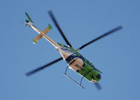 N773AL - AirLife Denver heading west over Columbine High School. - by Bluedharma