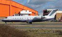 VP-BHX @ EGGW - Executive CLRJ has already changed hands 5 times in 10 years - has previously worn marks - N176SE , HB-IVU , LX-GJC & P4-CRJ - by Terry Fletcher