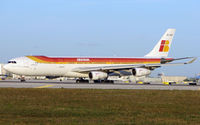 EC-GUP @ MIA - Iberia A340 about to depart Miami