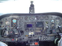 PH-NVK @ LEVC - C340 cockpit - by Hendriks M.