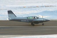 N561CA @ CID - Rolling out on Runway 31, starting to turn left onto Alpha taxiway, at sunset. - by Glenn E. Chatfield
