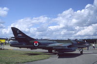 G-BWKC @ EGLF - Hawker Hunter in Royal Jordanian Air Force livery (ex Swiss Air Force J-4025). - by Henk van Capelle