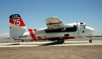 N444DF @ PRB - on ramp at fire attack base Paso Robles
