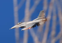 87-0227 - Flight over Columbine High School, note airbrakes on for the tight turn.