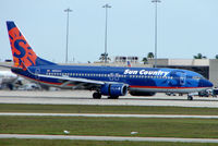 N805SY @ PBI - Sun Country B737 at West Palm Beach - by Terry Fletcher