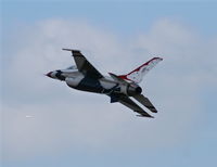 87-0303 @ DAB - Thunderbirds taking off for a flyover of the Daytona 500
