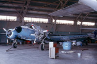 N9490Y @ FTW - Taken inside SMB's maintenance hangar on the south end of Meacham Field - now occupied by the Vintage Flight Museum and the B-17G Chuckie - by Gerry Asher