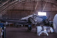 N166H @ FTW - Taken inside SMB's maintenance hangar on the south end of Meacham Field - now occupied by the Vintage Flight Museum and the B-17G Chuckie - by Gerry Asher