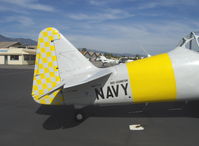 N817TX @ SZP - 1942 North American AT-6D TEXAN 'Problem Child', P&W R-1340 600 Hp, checker tail - by Doug Robertson
