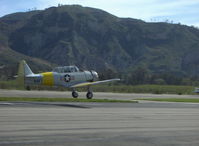 N817TX @ SZP - 1942 North American AT-6D TEXAN 'Problem Child', P&W R-1340 600 Hp, takeoff Rwy 22 - by Doug Robertson