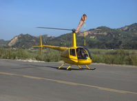 N7523T @ SZP - 2004 Robinson R44 RAVEN II, Lycoming IO-540 245 Hp for 5 minutes, 205 Hp continuous, engine start/warmup - by Doug Robertson