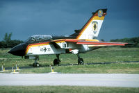 45 30 @ ETME - This specially painted Tornado shows well against the upcoming thunderstorm.