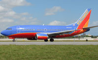 N520SW @ FLL - Southwest B737 about to depart FLL - by Terry Fletcher
