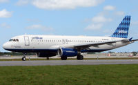 N641JB @ FLL - Jetblue A320 prepares to depart FLL