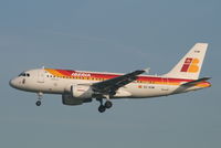 EC-KHM @ EBBR - arrival of flight IB3216 to rwy 25L