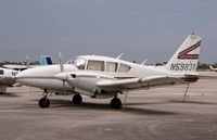 N5983Y @ KLNA - 1960s PA-23 at Lantana, FL - by Steve Hambleton