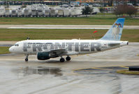 N925FR @ TPA - Frontier A319 arrives at Tampa - by Terry Fletcher