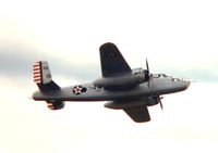 N125PF @ BKD - B-25 Silver Lady at Breckenridge - by Zane Adams