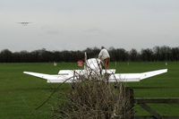 G-PVML @ EGKH - Parked at Lashenden/Headcorn with G-BNYL on approach